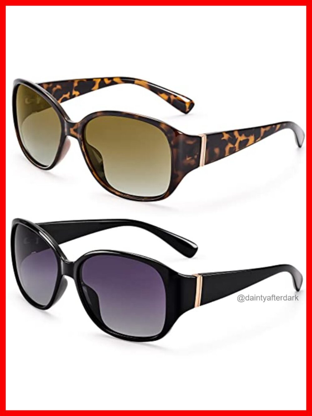 Polarized Retro Square Sunglasses UV400 Protection Driving Outdoor